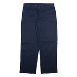DICKIES Mens Trousers Blue Regular Straight W36 L29