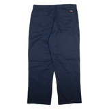 DICKIES Mens Trousers Blue Regular Straight W36 L29