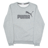 PUMA Mens Sweatshirt Grey Crew Neck S