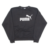 PUMA Mens Sweatshirt Black Crew Neck M