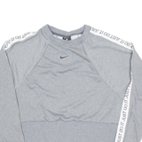 NIKE Cropped Womens Sweatshirt Grey Crew Neck S
