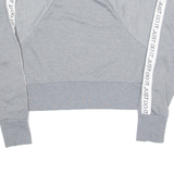 NIKE Cropped Womens Sweatshirt Grey Crew Neck S