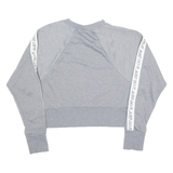 NIKE Cropped Womens Sweatshirt Grey Crew Neck S