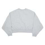NIKE Cropped Womens Sweatshirt Grey Crew Neck XL
