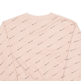 CHAMPION Cropped Womens Sweatshirt Pink Crew Neck L