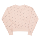 CHAMPION Cropped Womens Sweatshirt Pink Crew Neck L