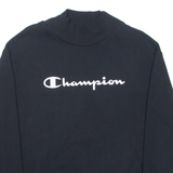 CHAMPION Womens Sweatshirt Black High Neck L