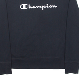 CHAMPION Womens Sweatshirt Black High Neck L