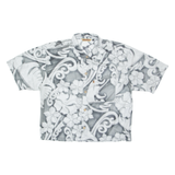 QUIKSILVER Mens Shirt Grey Crazy Pattern L