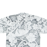 QUIKSILVER Mens Shirt Grey Crazy Pattern L