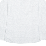 TED BAKER Mens Shirt White Crazy Pattern Long Sleeve M
