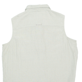 COLUMBIA Womens Shirt Beige Check Sleeveless M