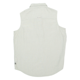 COLUMBIA Womens Shirt Beige Check Sleeveless M