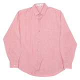 MANLY Mens Shirt Red Striped Long Sleeve M