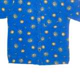 Mens Shirt Blue Crazy Pattern L