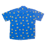 Mens Shirt Blue Crazy Pattern L