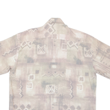 NICK TAYLOR Mens Shirt Brown Geometric XL