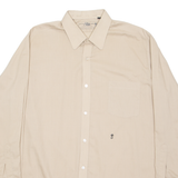 DIOLEN STAN HEMD Mens Plain Shirt Brown Long Sleeve L