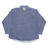 WRANGLER Mens Shirt Blue Geometric Long Sleeve 2XL