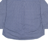 WRANGLER Mens Shirt Blue Geometric Long Sleeve 2XL
