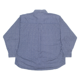 WRANGLER Mens Shirt Blue Geometric Long Sleeve 2XL