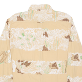 DIESEL Mens Shirt Brown Floral Long Sleeve M