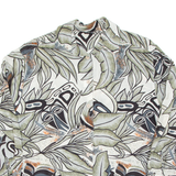 Womens Shirt Green Crazy Pattern Long Sleeve XL