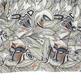 Womens Shirt Green Crazy Pattern Long Sleeve XL