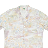 Mens Shirt Purple Crazy Pattern L