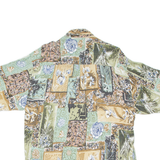 Mens Shirt Brown Crazy Pattern L