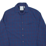 MAMMUT Mens Shirt Blue Check Long Sleeve S