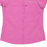 COLUMBIA Womens Worker Shirt Pink M