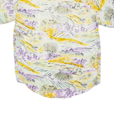 Mens Shirt Yellow Crazy Pattern S