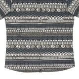 Mens Shirt Black Crazy Pattern M