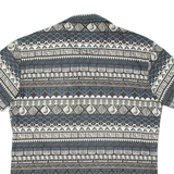 Mens Shirt Black Crazy Pattern M