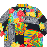 Womens Shirt Black Crazy Pattern M