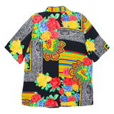 Womens Shirt Black Crazy Pattern M