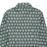 Womens Shirt Green Crazy Pattern Long Sleeve M