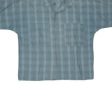 Mens Shirt Green Check L