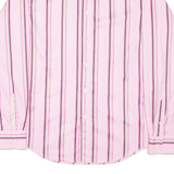TED BAKER Mens Shirt Pink Striped Long Sleeve L