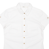 MOUNTAIN WAREHOUSE Womens Plain Shirt White UK 8