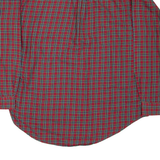 TOMMY HILFIGER Mens Shirt Red Check Long Sleeve L