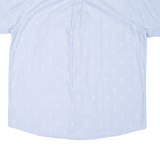 TRESPASS Mens Hawaiian Shirt Blue Long Sleeve L