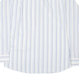 VAN HEUSEN Mens Shirt Blue Striped Long Sleeve M
