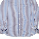 TED BAKER Endurance Mens Shirt Blue Striped Long Sleeve M