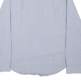 BOSS Mens Shirt Blue Striped Long Sleeve M