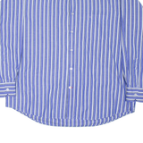 PIERRE CARDIN Mens Shirt Blue Striped Long Sleeve XL