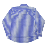 PIERRE CARDIN Mens Shirt Blue Striped Long Sleeve XL
