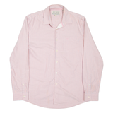 JACK WILLS Mens Shirt Pink Striped Long Sleeve L