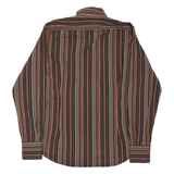 TED BAKER Mens Shirt Brown Striped Long Sleeve M